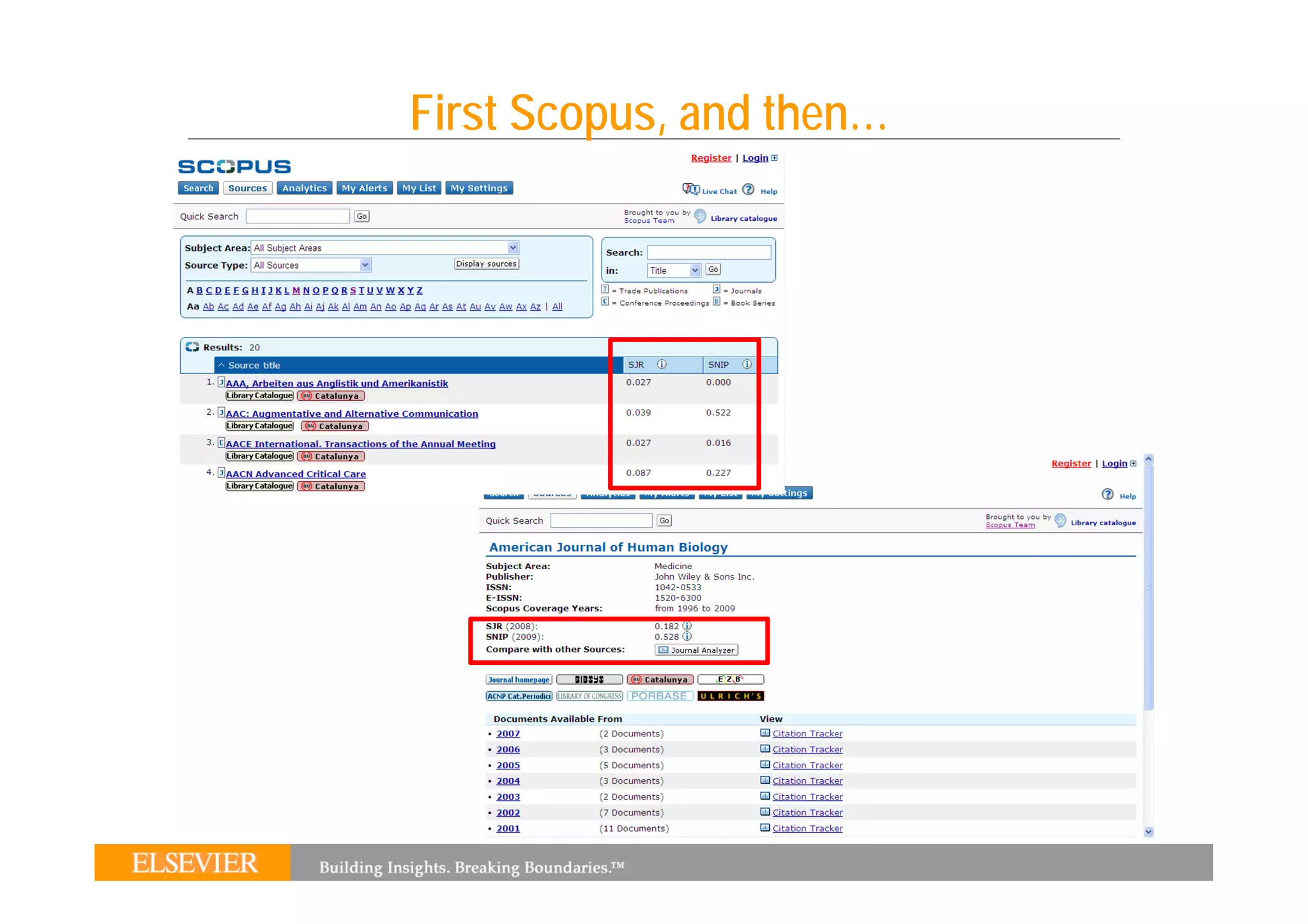 First Scopus, and then…
 