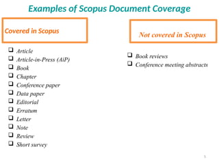Scopus Paper Sample Scopus: Global Research Database ppt.pptx