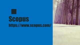 Scopus
https://www.scopus.com/
 