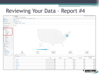 Reviewing Your Data – Report #4
 