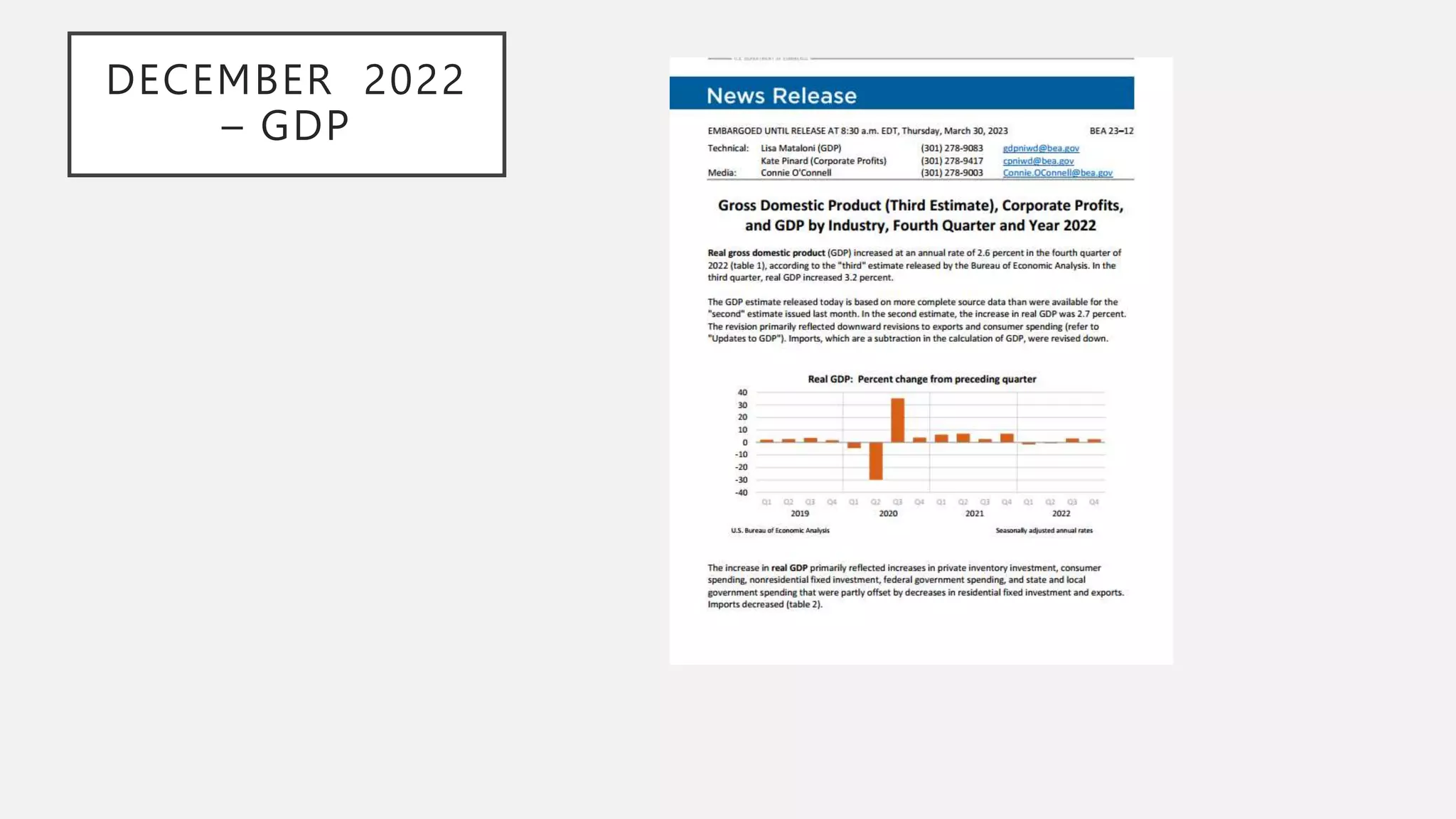 February Scorecards Scorecard - Key Metrics - The United States - January 2023 and February ...