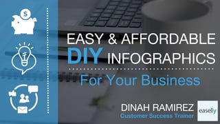 EASY & AFFORDABLE
DIY INFOGRAPHICS
For Your Business
DINAH RAMIREZ
Customer Success Trainer
 