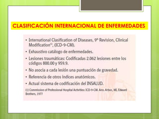 CLASIFICACIÓN INTERNACIONAL DE ENFERMEDADES
 