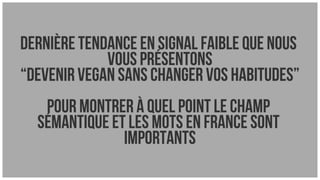 Scoring de tendances alimentaires (teaser)