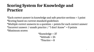 SCORING HEALTH PRACTICES IN KAP RESEARCH.pptx