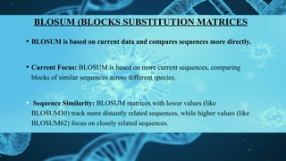 scoring matrices for Bioinformatics.pptx