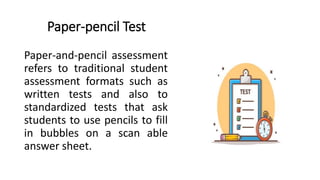 Scoring paper and pencil tests Week 13.pptx