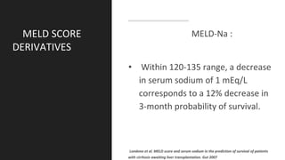 Meld Ranges Scoring systems in liver disease | PDF
