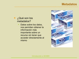 Metadatos ¿Qué son los metadatos? Datos sobre los datos, nos permiten obtener la información más importante sobre un recurso sin tener que acceder directamente al mismo 
