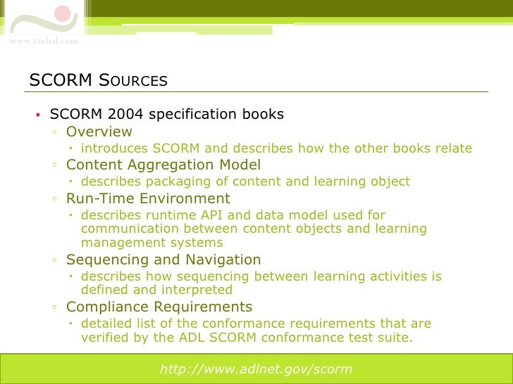 An introduction to SCORM 2004