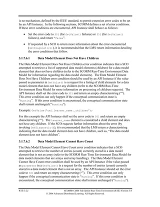 Scorm_2004_3rdEd_ RunTimeEnv | PDF