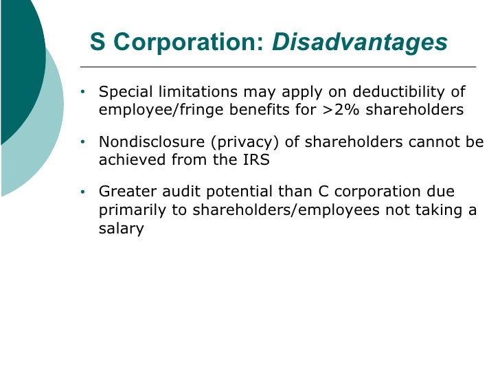 The S Corporation How It All Works!