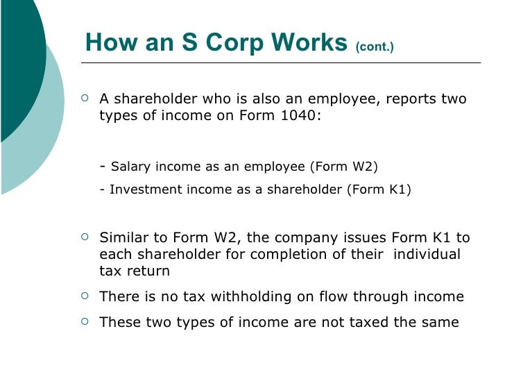 the s corporation how it all works how a corporation works