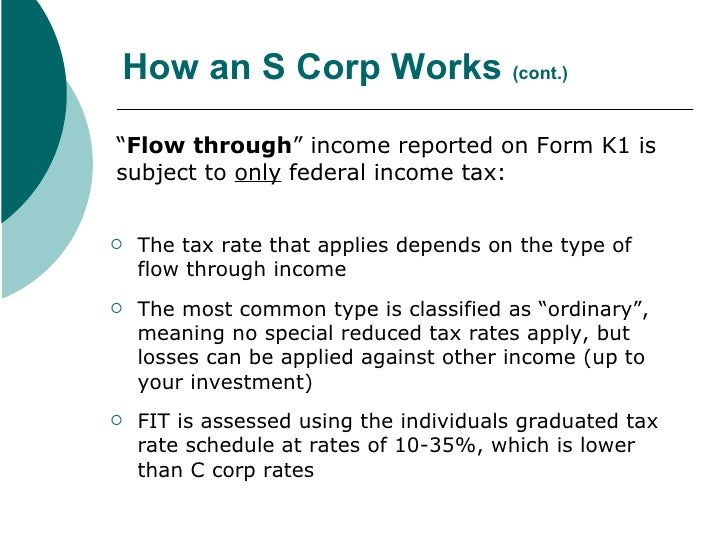 the s corporation how it all works how a corporation works