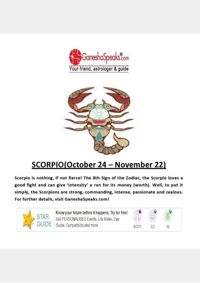 free daily astrology scorpio