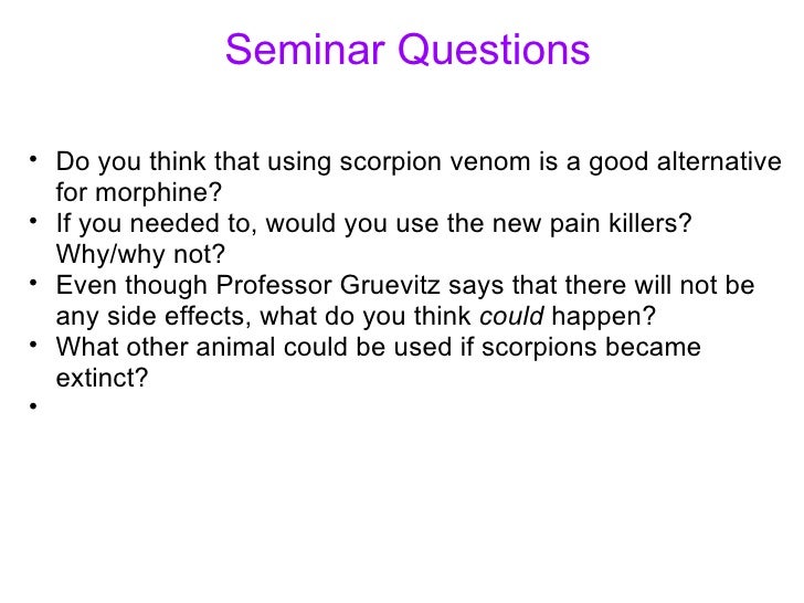 if you could be any animal scorpion venom used as a pain killer if you could be any animal scorpion venom used as a pain killer