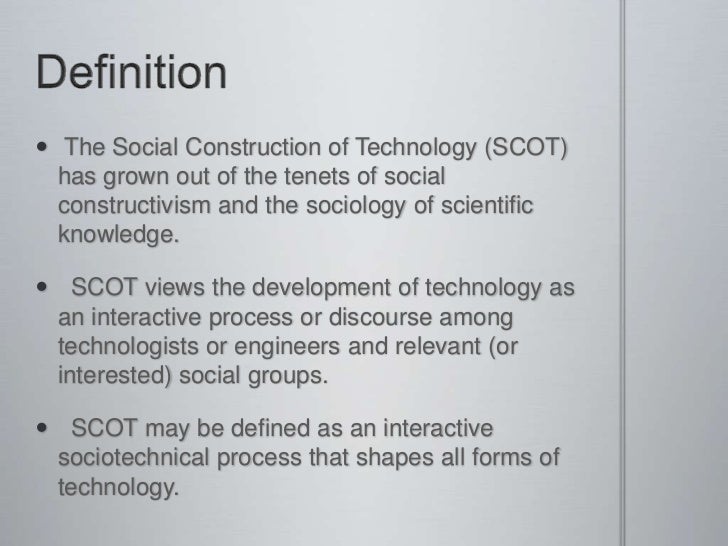 social construction of technology