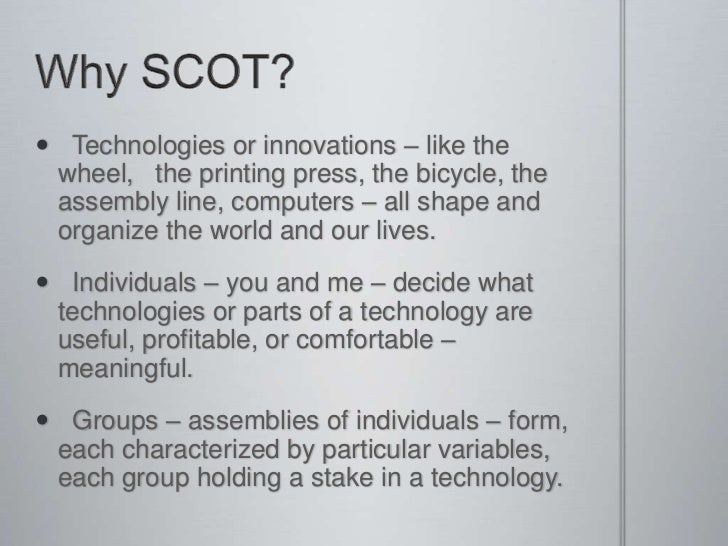 social construction of technology construction technology examples