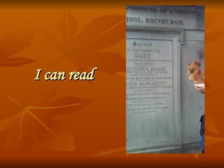 I can readI can read
 