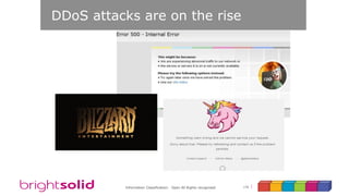 176Information Classification: Open All Rights recognised
DDoS attacks are on the rise
 