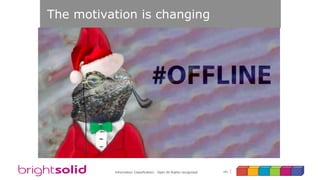 181Information Classification: Open All Rights recognised
The motivation is changing
 