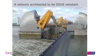 197Information Classification: Open All Rights recognised
A network architected to be DDoS resistant.
 