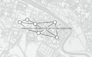 interactive noticeboards across the community
 