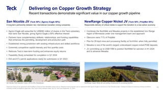 Global Metals and Mining Conference
14
Delivering on Copper Growth Strategy
Recent transactions demonstrate significant va...