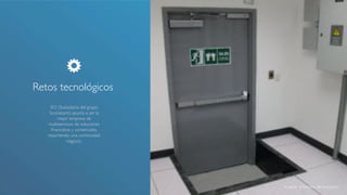 espacio asignado para construir el DataCenter! 
Retos tecnológicos! 
volver a historia del proyecto! 
SCI (Subsidiaria del grupo 
Scotiabank) apunta a ser la 
mejor empresa de 
multiservicios de soluciones 
financieras y comerciales, 
requiriendo una continuidad 
negocio.! 
 