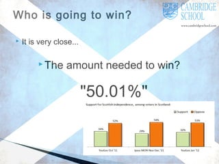 Who is going to win?


It is very close...
 The

amount needed to win?

"50.01%"

 