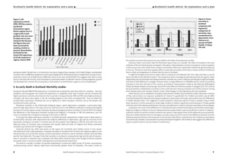 8 Health Research Forum Occasional Reports: No 3 Health Research Forum Occasional Reports: No 3 9
I Scotland’s health deficit: An explanation and a plan
the overall conclusion that reasons for poor health in the West of Scotland are unclear.
However, there is one factor that the Aftershock report does not consider. The West of Scotland is the most
northerly of the 20 industrial areas compared in the report. Industrialisation involves moving from rural occupations
in the country into cities where work is indoors and workers often live in apartments where they get less exposure
to the sun. This factor must have a greater effect in areas that are further north, have a cloudy maritime climate and
have a colder air temperature in summer like the west of Scotland.
It might be thought instructive to make a direct comparison of Clydeside with Tyne, Wear and Tees, as can be
done with data in the Aftershock report. The comparison seems to be appropriate because both are regions where
shipbuilding and coal have been dominating industries, and they are so near in distance and latitude it might be thought
that there is little difference in sunlight. However there is a large difference in UVB (effective for vitamin D synthesis)
received on the west and east of the country, according to measurements made by the National Radiological
Protection Board. People in Durham get some 50% more effective UVB than people in Glasgow [23]. This must be
because Durham is sheltered by mountains to the north and west which precipitate much of the moisture coming
from westerly and north-westerly Atlantic winds, while Glasgow is fully exposed to the wet westerlies.
Other factors such as availability of outdoor play areas for children, sports fields for adults, balconies on blocks
of flats, advice about sun exposure, availability of vitamin D supplements for children and adults may all differ
critically between the industrial areas being considered in various parts of Europe, and could account for differences
in health between them. This suggestion is easily tested by measuring vitamin D levels in people living in these
areas. However it will be necessary to study large numbers to obtain a significant result because it is those people
at the far end of the statistical distribution who are most deficient in vitamin D and are most likely to show disease.
Looking for the cause of the difference in mortality between Scotland and England we find that Scotland gen-
erally has a higher incidence of chronic diseases that are caused at least in part by insufficient vitamin D. Indeed in-
sufficient vitamin D and the northern location that causes it may explain most of the otherwise unaccounted dif-
ferences in health between the two UK regions, and also may account for some of the difference between Scottish
industrial areas and those on the continent. In the sections that follow I examine how the incidence or prevalence
of several major diseases varies between Scotland and England together with evidence that suggests the differences
may be caused at least in part by vitamin D insufficiency.
Scotland’s health deficit: An explanation and a plan I
premature death. People born in Scotland but moving to England have a greater risk of death (higher standardised
mortality rate or SMR) than people born and living in England [37]. While people born in England but moving to Scot-
land have a lower risk of death (lower SMR) than native Scots, born and bred [38]. This suggests that there is some
factor in the early life of many Scots that leads to a premature death. Insufficient vitamin D during pregnancy, growth
and development could be the missing factor and evidence reviewed below supports such an explanation.
5. An early death in Scotland: Mortality studies
During the decade 1988-98 life expectancy in Scotland was consistently lower than other EC countries – the only
exception was Portuguese men whose life expectancy is marginally lower than Scottish men [1]. Scotland had
higher premature mortality rates than all other countries in Europe between 1991 and 1997 and a higher premature
mortality rate than every region in the UK including regions in the north of England [39]. Even so health has
actually been improving in Scotland, but not as rapidly as in other European countries, and at the present rate
Scotland will never catch up.
Premature mortality in the Strathclyde (Glasgow) region, where deprivation is greatest, is particularly high.
However high deprivation in this area cannot by itself account for the difference between Scotland and England
because all Scottish regions except Grampian had above average premature mortality for the UK (1991-97). Indeed
the difference in life expectancy between Scotland and England is increasing. In 1981 life expectancy was 12%
lower in Scotland than in England increasing to 15% lower in 2001 [1].
In the past the higher premature mortality in Scotland has been explained by a higher level of deprivation in
Scotland [40]. However, after adjustments are made for differences in deprivation, age and sex structure of the
population premature mortality in Scotland was still 8.2% greater than England in 2001 [1]. And when the most
deprived areas of Scotland were compared with equally deprived areas of England and Wales premature
mortality was found to be 17% higher in Scotland.
Industrial decline has often been given as the reason for Scotland’s poor health record. A new report,
The Aftershock of De-industrialisation, compares the West of Scotland with 20 other old industrial regions in the
UK and Europe such as the Ruhr, Alsace-Lorraine and Silesia in Poland as well as Northern Ireland, Tyne and Wear
and the Tees Valley [41]. The report finds that mortality in Scotland is comparatively high and the rate of improve-
ment in mortality is relatively slow compared with these other industrial areas, even though Scotland compares
favourably when it comes to wealth, unemployment and educational attainment.
The authors consider a number of possible explanations: in particular higher levels of alcohol consumption,
smoking among women, obesity, deprivation and possibly greater levels of inequality. The report comes to
Figure 5. Life
expectancy at birth
(1995-1997) by country
and British
Government region.
Notice regions are in a
rough north/south
gradient, but care must
be taken not to over-
interpret this because
the figures have not
been corrected for
smoking, alcohol or
poverty. Nevertheless
Scotland has the
lowest life expectancy
of all UK countries or
regions. Source ONS
Figure 6. Excess
mortality in
Scotland
compared with
England by
comparison of
mortality rates
standardised for
deprivation. From
Hanlon et al.,
Journal of Public
Health. 27 (2) pp
199-204.
 