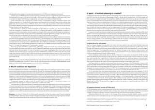 36 Health Research Forum Occasional Reports: No 3
I Scotland’s health deficit: An explanation and a plan
6. Sport – is Scotland achieving its potential?
AhighlevelofvitaminDisessentialforoptimummuscleactionandcanmakeavitalcontributiontopeakathleticachieve-
ment [371]. Scottish athletes are at a disadvantage living in a climate which provides them with little sunlight and
little vitamin D, a climate which gives the average Scot insufficient vitamin D in summer as well as winter [5]. Even in
a sunny climate athletes who train mainly indoors can have an inadequate level of vitamin D. Elite gymnasts in Australia
have been found to have sub-optimal levels of vitamin D that might be expected to affect their performance [372].
Scottish sportsmen and women may be prevented from achieving their true athletic potential if, like most Scots,
they have low levels of vitamin D in their bodies. Astonishingly this issue does not seem to have been investigat-
ed in Scotland, or, indeed in England. In southern England up to 50% more sun is available in the active UV range for
making vitamin D compared with Scotland [373]. This is enough to make a significant difference in vitamin D levels
between the two countries and could affect sporting achievement [24].
A seasonal variation in muscular strength and fitness has been documented in athletes and pilots [374]. Some
athletes notice a dip in performance in winter that does not begin to improve much until April or May when at last
the sun is strong enough to provide some vitamin D. As the Scottish proverb goes: “Ne’er cast a clout ‘til May be oot”.
It is not until May that it is generally warm enough in Scotland to remove some clothes and expose more skin to
the sun. Anyone, athlete or not, experiencing a marked winter dip in fitness is well advised to consider whether
vitamin D insufficiency may be involved and to take a vitamin D supplement.
Evidence buried in old research
Scottish athletes compete internationally with others who have trained in the sun. Scottish football teams play
Spanish, Italian and other teams that have the opportunity to be exposed to much more sun than they are. It is
possible that Scottish sportsmen and women might achieve better results internationally if they took a regular
vitamin D supplement. This is especially important for athletes who play or train indoors such as swimmers, and
competitors in basketball, squash, fencing and other indoor activities because they obviously obtain less exposure
to the sun during the normal course of their training.
Muscle weakness in old people with low levels of vitamin D is well known to researchers ([354] and more
references above); but few scientists and sportsmen outside the former Iron Curtain countries understood, at least
until quite recently, that a good level of vitamin D is also necessary for achieving maximum fitness in sport.
Scientific evidence on vitamin D and sports fitness remained buried in old German and Russian literature until Dr
John Cannell, founder of the Vitamin D Council and veteran researcher in the subject, dug it out.*
Much groundwork on vitamin D and sporting fitness was done in Germany in the 1920s and later. Interest in the
virtues of sunlight chimed with the increasingly popular belief in healthy outdoor pursuits such as hiking. And in the
1930s German sports scientists knew they could count on the support of Hitler who was doing everything he could
to prepare for success in the Berlin Olympics in 1936. The following summary from a German journal translated by
Dr Cannell and colleagues shows how far ahead German sports scientists were between the wars.
“It is a well known fact that physical performance can be increased through ultra-violet radiation. In 1927, a
heated argument arose after the decision by the German Swimmers’ Association to use the sunlamp as an artificial aid,
constituting an athletic unfairness, doping, so to speak. In 1926, Rancken had already reported the improving effect of
sunlamp irradiation in swimming times after repeated irradiations. In thorough experiments, Backmund showed that
a substantial increase in muscle activity happens after radiation of larger portions of the body with an artificial
sunlamp; that this performance increase is not caused through local – direct or indirect – effects on musculature, but
through a general effect. This general effect, triggered by ultra-violet irradiation, is caused by a systematic effect on the
nervous system [375].”
UV radiation knocked seconds off 100m dash
In 1952 Spellerberg, a sports medicine researcher in Germany, reported further experiments showing improvements
in athletic performance after irradiation with a UV lamp. The results were sufficiently impressive for the Sports
College of Cologne to officially notify the “national German and international Olympic committee”.
Meanwhile behind the Iron Curtain, in the heyday of the communist empire, athletes, trainers and their
medical advisers were under great pressure to produce sporting results that reflected the greatness of Marxism-
Health Research Forum Occasional Reports: No 3 37
Scotland’s health deficit: An explanation and a plan I
who generally do not appear to include hypovitaminosis D in the differential diagnosis of bone pain.
A Dutch study in 1996 found that it took on average almost five years for a diagnosis of hypovitaminosis D to
be established in such cases [361], and a Swiss study in 2004 found that it took an average of three years [228]. There
is no reason to believe that the delay in diagnosis of such cases is much different in the UK today.
While writing this I was contacted by an Indian doctor, an anaesthetist working in Northern Ireland, who
suffered severe pains for 10 years before osteomalacia was diagnosed. During these 10 years he also suffered from
tuberculosis and consulted numerous different doctors from a wide range of specialties, none of whom tested him
for vitamin D deficiency. Finally a young physician he had not consulted before noticed his calcium was low and
finally a vitamin D test was obtained.
After more than 12 months of vitamin D treatment, 12 years after the start of his pains, the doctor’s vitamin D
level had increased to a satisfactory level, but he still suffered from painful muscle weakness (myopathy), a
consequence of his osteomalacia, and was unable to rise easily from a chair without help. Finally he started sun-
bathing on a holiday to India. His pains diminished considerably and he felt significantly stronger. One case of course
proves nothing, but it is consistent with the results of research and illustrates the problem.
Once doctors start to look out for osteomalacia and hypovitaminosis D the problem is found to be common.
One study found that 78% of Indo-Asian patients attending a UK rheumatology clinic suffered from hypovitaminosis
D compared with 58% of controls [222]. Dr Helga Rhein, an Edinburgh GP, tested 99 of her patients, aged 15 to 85,
who she suspected of having vitamin D deficiency [362]. About half were South Asian or belonged to some other
ethnic minority. Many of the patients complained of vague musculo-skeletal symptoms, were overweight, house
bound or for some other reason had little exposure to sunlight.
Only two per cent of Dr Rhein’s patients had a satisfactory vitamin D level. The rest, including all the ethnic
minority patients she tested, had levels of vitamin D generally regarded as insufficient and almost half had levels
that were frankly deficient (below 25 nmol/L). Symptoms in such cases may disappear after one to seven months
treatment with two intra-muscular injections of vitamin D (300,000 IUs) and 800 IUs vitamin D per day orally [228].
Larger daily doses of vitamin D3 up to 4,000 IUs per day are increasingly being prescribed in other countries, but
suitable preparations providing higher doses are not available in the UK as a normal part of the doctors list of
prescribable drugs.
Summary: Many people are suffering needlessly from back pain and other muscle pain caused by low vitamin D.
Low back pain alone costs £12 billion a year in the UK [363]. Raising levels of vitamin D in the population can be
expected to do much to reduce unexplained back and other muscle pains.
5. Muscle weakness and depression
Vitamin D supplements are necessary to maintain muscle strength, balance and stability and prevent falls in old peo-
plewhohaveinsufficient levelsofthe vitamin [328,353,354,360,364,365].Speedofwalking,abilitytorisequicklyfrom
a chair, and handgrip strength are associated with vitamin D levels in old people [366, 367]. Reduced levels of vitamin
Dandincreasedlevelsofparathyroidhormone(whichincreasesasDdecreases)havebeenfoundtobeassociatedwith
depressioninelderlypeople and hyperparathyroidism iswellknown tobeassociatedwith depressivesymptoms[368].
A large trial is necessary to prove whether a vitamin D supplement will alleviate depression but evidence as it is now
suggests that vitamin D may be a very effective tonic for the elderly providing a range of benefits.
Young people may also be weak as a result of vitamin D insufficiency. Schoolgirls in the Lebanon increased their
lean muscle mass when given a vitamin D supplement of 2000 IU/day [369].
The implications of these observations for maintaining the health and independence of old people are immense.
However trials have shown that it is not easy to supplement old people with vitamin D because of problems of
compliance (especially when vitamin D is provided with calcium), problems of absorption, and problems of providing
a sufficient dose to obtain a significant rise in serum levels [334, 336]. It may be that exposure to UVB from the sun or
sunlamps is a more effective way of boosting levels in old people and further work needs to be done on this [370].
Summary: Low levels of vitamin D in Scottish people, especially in winter, are a major cause of muscle weakness
and hence tiredness. Boosting vitamin D levels in the general population can be expected to improve general strength,
fitness and well being and reduce the incidence of fractures in old people caused by falls.
*I am deeply indebted to Dr Cannell in what follows in this section. Without his painstaking research in old journals and the lively
presentation in his newsletter this work would not have come to light.
 