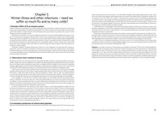 40 Health Research Forum Occasional Reports: No 3
causes TB, Mycobacterium tuberculosis, is an intracellular pathogen that resides predominantly within white
blood cells called macrophages. Macrophages possess an enzyme that enables them to change the inactive form
of vitamin D3 into the active form. Vitamin D stimulates the production of both antibacterial peptides and
lysosomal enzymes in macrophages so enhancing phagocytosis and the cell’s defence against mycobacteria [77]. The
vitamin also induces the transformation of other white cells called monocytes into macrophages. These activities
are important in the defence against TB and other infections and have been well reviewed by Martin Hewison of
the University of California School of Medicine [394].
In 1897 Niels Finsen, a Copenhagen doctor, published work describing how tuberculosis of the skin could be cured
by directly irradiating it with UV from a carbon-arc lamp which became known as the Finsen lamp. Finsen obtained
the Nobel Prize for this work in 1903 and later it was shown that tuberculosis of the skin could be cured by
treatment with vitamin D itself [329].
Tuberculosis of the lungs was also treated with sunlight in sanitoria built for the purpose, for example in moun-
tain areas where sunlight is more intense. The sanitoria had rooms arranged so that beds could be moved into the
sun [395, 396]. A number of hospitals in the UK, such as Harefield Hospital near London, were also designed in this
way. Regrettably, the importance of sunlight for prevention of tuberculosis was forgotten until recently.
Vitamin D levels in old people are generally very low, as a result their immunity declines and this makes them
vulnerable to all sorts of infections including shingles. Shingles occurs as a result of the reactivation of infection with
the varicella-zoster virus that causes chickenpox [397, 398].
Summary: Low levels of vitamin D in the population are probably an important risk factor for influenza epidemics
and other winter virus epidemics that cause severe colds, flu-like illness, bronchitis and pneumonia. These diseases
cause a high mortality in old people as well as serious illness and discomfort in people of all ages. They also cost
a great deal in lost days from work. Present public health policy is to provide vaccination against flu for old
people but questions have been raised about its efficacy. Much winter illness might be prevented if vitamin D
supplements were widely taken by the public. Winter circulation of viruses and epidemics of influenza might be much
reduced if government recommended and promoted use of vitamin D supplements. Trials are urgently needed.
Health Research Forum Occasional Reports: No 3 41
I Scotland’s health deficit: An explanation and a planScotland’s health deficit: An explanation and a plan I
Chapter 5:
Winter illness and other infections – need we
suffer so much flu and so many colds?
1. Dramatic effect of D on immune system
Vitamin D deficiency increases the risk of tuberculosis [380, 381] and probably increases the risk of virus infections,
in particular influenza [182], colds [382] and shingles [383]. The sunshine vitamin has a dramatic effect on the immune
system that enables it to fight infection without the pains and malaise that are associated with a severe immune
response and the worst aspects of flu.
Optimal levels of vitamin D in the body enable the production of anti-microbial peptides which play a major
part in protecting the lung against infection [384]. Vitamin D also modulates the activity of the immune system
preventing excessive production of cytokines which cause inflammation and the extreme malaise that generally
accompanies influenza [385]. So a person with optimal levels of vitamin D should be less likely to develop flu or colds
but if they do the symptoms may be expected to be considerably milder. A study of young men in the Finnish
military has found that those with lower levels of vitamin D have more days of absence from duty because of
respiratory infections [386].
Respiratory diseases, including influenza and colds, occur most frequently in Europe and north America in
winter with a peak of incidence in December to March when vitamin D levels are at their lowest. In the southern
hemisphere they occur in the corresponding winter months. Unfortunately comparison of the incidence of influenza
in Scotland and England cannot be made easily because different definitions are used to record the flu-like illness
north and south of the border.
2. Tuberculosis: more common in spring
Respiratory syncitial virus is the most important respiratory pathogen in early life, causing many infants to be hospi-
talised. Timing of occurrence of epidemics of respiratory syncitial virus has been studied round the world. Activity of
the virus has been found to be inversely proportional to available UVB from sunlight at three locations in temperate
climates, suggesting that vitamin D levels probably play an important part in epidemics of this virus. In tropical and
sub-tropical locations epidemics tend to occur in the rainy season when cloud reduces UVB radiation [387].
Tuberculosis is more commonly notified in the UK in late spring or early summer than at other times of year [388].
It appears that the infection is most likely to begin spreading when vitamin D levels are lowest in February or March
and reaches a stage when illness becomes severe and diagnosis is made in April or May. This seasonal pattern
occurs mostly among migrants from the Asian subcontinent, who are particularly subject to vitamin D deficiency
in the UK; whereas the occurrence of the disease among whites occurs more evenly throughout the year [389].
Asian immigrants to the UK have a relatively high incidence of TB probably because they bring dormant
infection with them. The dormant infection is then activated by deficiency of vitamin D caused by low exposure
to sunlight in the UK compared with their country of origin and low absorption of UV by dark skin [77, 380]. The
disease is most likely to be activated in January when vitamin D levels are lowest but does not reach a stage where
it can be recognised clinically until late spring or early summer.
As well as evidence from the influence of the seasons, there is interesting geographical evidence for the
influence of sun exposure in prevention of TB. The incidence of tuberculosis in regions of Spain correlates closely
with the annual hours of sunshine [390]. In the Bajo-Deba valley region of the Basque country very different
incidence rates were observed in neighbouring towns with similar levels of income and education. Over a period
of eight years the incidence in the two inland towns, Ermua-Mallabria and Mendaro, was 95.6 per 100,000 inhabi-
tants in contrast with 26 per 100,000 for two nearby coastal towns, Deba and Mutriku. The two inland towns are
located in narrow valleys that are colder and receive less sun than the two towns on the coast. Average serum
levels of vitamin D in a random sample of pregnant women in the coastal towns were much greater than in the
inland valleys (71 nmol/L compared with 46 nmol/L).
3. D stimulates production of antimicrobial peptides
Patients with tuberculosis have lower vitamin D levels in blood than control subjects [391-393]. The bacterium that
 