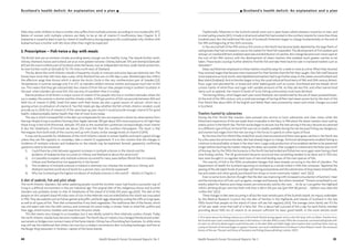 44 Health Research Forum Occasional Reports: No 3
Traditionally fishermen in the Scottish islands went out in open boats called sixareens rowed by six men, and
in small sailing smacks [421]. A trade in dried and salted fish had existed in the northern islands for more than three
hundred years. But the traditional life style of Scotland’s fishermen began to change fundamentally at the end of
the 19th and beginning of the 20th centuries.
In the second half of the 19th century fish stocks in the North Sea became badly depleted by the large fleets of
sailing boats that had increased in size as the market for fresh fish expanded. The development of fish markets and
railways on mainland Britain enabled rapid sale and distribution of catches. But change became even more rapid at
the turn of the 19th century with the development of steam trawlers that enabled much greater catches to be
taken. These boats could go further afield to find the fish and take them back for sale in mainland markets such as
Aberdeen*.
Deep-sea fishermen employed on these trawlers would be away for a week or more at a time. When they returned
they received wages that became more important for their families than the fish they caught. Also fish itself became
more expensive as local stocks were depleted and trawlers had to go further away to the waters around Iceland and
Bear Island (Svalbard). And so families began to buy the usual industrial food items of 19th and 20th century Britain:
flour, sugar and saturated fat, or bread and other baked goods such as scones, shortbread and tea-breads which
consist mainly of white flour and sugar with variable amounts of fat. As they ate less fish, and other marine food
items such as seabirds, the vitamin D levels of Scots fishing communities must have declined.
The herring fishery, which began each year round Shetland, was transformed by the use of steam powered boats.
At the end of the 19th century only a small percentage of herring drifters had steam power but by the start of the
First World War about 80% of the English and Welsh fleet were powered by steam and similar changes occurred
in Scotland.
Trawlers hunted by submarines
During the First World War trawlers were pressed into service to hunt submarines and clear mines while the
fishermen’s experience of the sea made them invaluable in the Navy. In 1916 alone 156 steam trawlers were sunk by
enemy action in the North Sea. The fish stocks began to recover, but the men serving in the navy became accustomed
to a different type of food. At home fish was not so readily available during the war because fishing was dangerous,
and women had wages from the men serving in the forces to spend on other types of food.
By the time the First World War ended fish stocks had recovered and there were great catches in the North Sea
for a few years but at home the daily diet had already begun to change. Technical developments enabled fishing to
continue to be profitable, at least in the short term. Large scale production of ice enabled catches to be preserved
longer before reaching the market, helping the deep-sea trawlers that voyaged to Iceland and the Polar seas north
of Norway. But by the 1930s the bonanza in the North Sea had ended and fishermen once again were having a hard
time finding catches. The UK government became convinced that something needed to be done and in 1933 new
laws were brought in to regulate mesh sizes of nets and landing sizes of the main species of fish.
The scarcity of fish in the 1930s accelerated changes that were already occurring in the diet of islanders. The
Department of Health for Scotland reporting on Scotland as a whole noted in 1936 that witnesses “deplored the
passing of the old staple foods of porridge, salt herring and potatoes and the substitution of shop bread, tinned foods,
tea and sweets and other goods purchased from shops or more commonly traders’ vans”. [422]
Even so some Scots doctors thought that the diet was improving with increased consumption of butchers’ meat
and the introduction of fruits such as apples, oranges and bananas. But others remarked: “Tinned corned beef is con
stantly asked for. Pastries and cheap sweets are extensively sold by the vans . . . As far as I can gather the Highland
child is drinking 60 per cent less fresh milk than it did in the pre-war [pre 1914-18] period . . . Seldom now does the
crofter fish.” [422]
These changes in diet were occurring in all but the most remote parts of the Scottish Islands. An inquiry undertaken
by the Medical Research Council into the diet of families in the Highlands and Islands of Scotland in the late
1930s found that people on the island of Lewis still ate fish regularly [423]. The average Lewis family ate 13.5 lbs
of fish per week, more than half of it fatty fish. This is about half a pound of fish a day for each family member
providing about 1500 IUs of vitamin D, an amount sufficient for basic good health. In the more remote south
Health Research Forum Occasional Reports: No 3 45
I Scotland’s health deficit: An explanation and a plan
likely than other children to have a mother who suffers from multiple sclerosis, according to two studies [416, 417].
Babies of women with multiple sclerosis are likely to be at risk of vitamin D insufficiency (see Chapter 3). If
leukaemia is caused at least in part by vitamin D insufficiency during pregnancy this could explain why children with
leukaemia have a mother with MS more often than might be expected.
3. Prescription – Fish twice a day with meals
The British Isles are an extreme climate providing barely enough sun for healthy living. The islands further north,
Orkney, Shetland, Faroes and Iceland, are at an even greater extreme. Orkney (latitude: 59°) and Shetland (latitude:
60°) are the most northerly part of Scotland, while the Faroes, now an independent territory under Danish protection,
lie even further north at latitude 62° N, 170 miles north west of Shetland.
The sky above the north Atlantic islands is frequently cloudy or overcast and sunny days are relatively rare. The
Faroes have more than 260 rainy days a year, while Shetland has rain on 200 days a year. Shetland gets less UVB in
the effective range than Kiruna which is above the Arctic Circle in the very northernmost part of Sweden [23].
Temperatures in summer average only 9 to 12°C so islanders seldom remove clothes and expose much skin to the
sun. This means that they get substantially less vitamin D from the sun than people living in southern Scotland. In
the past, when islanders ate more fish, this was less of a problem than it is today.
Marine produce of all kinds is a major source of vitamin D for people who live in northern latitudes where the
sun is weaker, the summer is shorter and the climate colder. A 100 gm portion of fish can provide between 400 and
1600 IUs of vitamin D [418]. Small fish eaten with their bones are also a good source of calcium, which has a
sparing action on utilisation of vitamin D. Two fish meals per day, whether the fish is fresh, dried or smoked, could
provide up to 2000 IUs of vitamin D. If this were kept up year round it would provide enough vitamin D for good
health, indeed probably better health than that of most Scots today.
The way in which increased fish in the diet can compensate for less sun exposure is shown by observations from
Norway. People living in southern Norway (Vest-Agder, latitude: 58°) get about 50% more exposure to UV light than
those living in the north (Finnmark, latitude: 70°) and so the southerners synthesise correspondingly more vitamin
D. But the inhabitants of Finnmark eat about 25% more fish than the southern Norwegians. The result is that
Norwegians from both ends of the country end up with closely similar average levels of vitamin D [419].
It may not be possible for inhabitants of the north Atlantic islands to remain healthy and reach a good old age
unless they eat fish regularly or, nowadays, take a vitamin D supplement. It is in this context that the changes in
incidence of multiple sclerosis and leukaemia on the islands may be explained. Several, apparently conflicting,
questions need to be answered:
1) Could there be a link between apparent increases in multiple sclerosis in the islands and the
epidemic of leukaemia that occurred on Orkney and Shetland at about the same time?
2) Is it possible to explain why multiple sclerosis occurred for many years before World War II in Iceland,
Orkney and Shetland but not apparently in the Faroes?
3) The incidence of multiple sclerosis in Iceland is relatively low whereas the incidence in Orkney and
Shetland reached world record levels for a period. How can that be explained?
4) Why has Scotland got the highest incidence of multiple sclerosis in the world? – details in Chapter 3.
A diet of seabirds, fish and pilot whale
The north Atlantic islanders, like other seafaring people round the Scottish coast, had found a successful way of
living in a difficult environment in the pre-industrial age. The original diet of the indigenous Norse and Scottish
islanders was probably similar to that of inhabitants of the island of St Kilda 100 years ago [420]. The diet of the
people on this isolated island 40 miles west of Uist in the Hebrides was recorded before the island was evacuated
in 1930. They ate seabirds such as Fulmar, gannet and puffin, and birds’ eggs obtained by scaling the cliffs on long ropes,
as well as all types of fish. Their diet contained few if any fresh vegetables. The traditional diet of the Faroes, which
was still eaten well into the 20th century and continues for some today, is similar: fresh or dried fish, puffins and
their eggs, dried mutton, blubber and meat from the pilot whale.
This diet seems very strange to us nowadays, but it was ideally suited to their relatively sunless climate. Today
the north Atlantic islands have become modernised. The North Sea oil industry has changed Shetland and under-
sea tunnels or bridges now connect many of the Faroe Islands. Orkney has a flourishing farm business. So while some
may still eat the traditional diet others can now buy a modern convenience diet, including hamburger and fries at
the Burger King restaurant in Torshavn, capital of the Faroe Islands.
Scotland’s health deficit: An explanation and a plan I
• I first learnt about the fishing industry as a child in North Shields during regular visits to the Fish Quay with my father. Trawlers from
the Scottish east coast could always be seen in the harbour. In the late 1940s or early 1950s the occasional converted sailing boat with
its mast cut off and a diesel engine could still be seen. In the later 1950s and 1960s larger stern trawlers that could haul their catch up
a ramp at the back of the boat began to appear. However I am much indebted here to Professor Callum Roberts’ book: The unnatural
history of the sea: The past and future of humanity and fishing. (Gaia publishing, London, 2007)
 