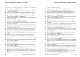 78 Health Research Forum Occasional Reports: No 3
omnivores. J Am Diet Assoc, 2005. 105 (9): p1438-41.
171. Hypponen, E., et al., Infant feeding, early weight gain, and risk of type 1 diabetes. Childhood Diabetes in
Finland (DiMe) Study Group. Diabetes Care, 1999. 22 (12): p1961-5.
172. The EURODIAB substudy 2 Study Group. Rapid early growth is associated with increased risk of childhood
type 1 diabetes in various European populations. Diabetes Care, 2002. 25: p1755-1760.
173. Tenconi, M., et al., Major childhood infectious diseases and other determinants associated with type 1
diabetes: a case-control study. Pavia T1DM Registry Group. Acta Diabetol., 2007. 44 (1): p14-9.
174. Zipitis, C., Akobeng, A., Vitamin D supplementation in early childhood and risk of type 1 diabetes: a systematic
review and meta-analysis. Arch. Dis Child, 2007.
175. Green, A., Gale, E.A., Patterson, C.C., Incidence of childhood-onset insulin-dependent diabetes mellitus:
the EURODIAB ACE Study. Lancet, 1992. 339 (8798): p905-9.
176. Songini, M., et al., The Sardinian IDDM study: 1. Epidemiology and geographical distribution of IDDM in
Sardinia during 1989 to 1994. Diabetologia, 1998. 41 (2): p221-7.
177. Meloni, T., et al., IDDM and early infant feeding. Sardinian case-control study. Diabetes Care, 1997.
20 (3): p340-2.
178. Daaboul, J., et al., Vitamin D deficiency in pregnant and breast-feeding women and their infants.
J Perinatol., 1997. 17 (1): p10-4.
179. Pettifor, J., Nutritional rickets: deficiency of vitamin D, calcium, or both? Amer J Clin Nutr, 2004. 80 (6S):
p1725S-1729S.
180. Levy-Marchal, C., C. Patterson, Green, A., Variation by age group and seasonality at diagnosis of childhood
IDDM in Europe. The EURODIAB ACE Study Group. Diabetologia, 1995. 38 (7): p823-30.
181. Glatthaar, C., et al., Diabetes in Western Australian children: descriptive epidemiology. Med J Aust, 1988.
148: p117-123.
182. Cannell, J.J., V.R., Umhau, J.C., Holick, M.F., Grant, W.B., Madronich, S., Garland, C.F., Giovannucci, E., Epidemic
influenza and vitamin D. Epidemiol Infect., 2006. 134 (6): p1129-40.
183. Soedamah-Muthu, S., et al., All-cause mortality rates in patients with type 1 diabetes mellitus compared
with a non-diabetic population from the UK general practice research database, 1992-1999. Diabetologia,
2006. 49 (4): p660-6.
184. Janghorbani, M., et al., Systematic review of type 1 and type 2 diabetes mellitus and risk of fracture. Am J
Epidemiol, 2007. 166 (5): p495-505.
185. Pittas, A.G., et al., The role of vitamin D and calcium in type 2 diabetes. A systematic review and meta-
analysis. J Clin Endocrinol Metab, 2007. 92 (6): p2017-29.
186. Boucher, B.J., Inadequate vitamin D status: does it contribute to disorders comprising syndrome ‘X’?
British Journal of Nutrition, 1998. 79: p315-327.
187. Boucher, B.J., et al., Glucose intolerance and impairment of insulin secretion in relation to vitamin D
deficiency in east London Asians. Diabetologia, 1995. 38 (10): p1239-45.
188. Ruohola, J.P., et al., Association between serum 25(OH)D concentrations and bone stress fractures in
Finnish young men. J Bone Miner Res, 2006. 21 (9): p1483-8.
189. McLean, G., Guthrie, B., Sutton, M., Differences in the quality of primary medical care of CVD and diabetes
across the NHS: evidence from the quality and outcomes framework. BMC Health Services Research, 2007.
7 (74).
190. Hannawi, S., et al., Atherosclerotic disease is increased in recent onset rheumatoid arthritis: a critical role
for inflammation. Arthritis Research and Therapy, 2007. 9 (6).
191. Als, O.S., Riis, B., Christiansen, C., Serum concentration of vitamin D metabolites in rheumatoid arthritis.
Clin Rheumatol, 1987. 6 (2): p238-43.
192. Aguado, P., et al., [High prevalence of vitamin D deficiency in postmenopausal women at a rheumatology
office in Madrid. Evaluation of 2 vitamin D prescription regimens]. Med Clin (Barc), 2000. 114 (9): p326-30.
193. Kroger, H., Penttila, M., Alhava, E., Low serum vitamin D metabolites in women with rheumatoid arthritis.
Scand J Rheumatol, 1993. 22: p172-7.
194. Patel, S., et al., Association between serum vitamin D metabolite levels and disease activity in patients with
early inflammatory polyarthritis. Arthritis Rheum, 2007. 56 (7): p2143-9.
195. Oelzner, P., et al., Relationship between disease activity and serum levels of vitamin D metabolites and
PTH in rheumatoid arthritis. Calcified Tissue International 1998. 62: p193-198.
196. Oelzner, P., et al., Relationship between soluble markers of immune activation and bone turnover in
142. Roberts, M.H., et al., The prevalence of multiple sclerosis in the Southampton and South West Hampshire
Health Authority. J Neurol Neurosurg Psychiatry, 1991. 54 (1): p55-9.
143. Rice-Oxley, M., Williams, E.S., Rees, J., A prevalence survey of multiple sclerosis in Sussex. J Neurol
Neurosurg Psychiatry, 1995. 58: p27-30.
144. Goldacre, M., et al., Skin cancer in people with multiple sclerosis: a record linkage study. J Epidemiology
Community Health, 2004. 58: p142-4.
145. Albertazzi, P., et al., Hyperparathyroidism in elderly osteopenic women. Maturitas, 2002. 43 (4): p245-9.
146. Holmoy, T., A Norse contribution to the history of neurological diseases. Eur Neurol, 2006. 55 (1).
147. Ascherio, A. and Munger, K., Environmental risk factors for multiple sclerosis. Part 1: The role of infection.
Ann Neurol, 2007. 61: p288-299.
148. Chaudhuri, A., Why we should offer routine vitamin D supplementation in pregnancy and childhood to
prevent multiple sclerosis. Med Hypotheses, 2005. 64 (3): p608-18.
149. van der Mei, I.A., et al., Past exposure to sun, skin phenotype, and risk of multiple sclerosis: case-control
study. BMJ, 2003. 327 (7410): p316.
150. Vassalo, L., M. Elian, M., Dean, G, Multiple sclerosis in southern Europe. II: Prevalence in Malta in 1978.
J Epidemiology Community Health, 1978. 33: p111-3.
151. Hammond, S.R., English, D.R., McLeod, J.G., The age-range of risk of developing multiple sclerosis: evidence
from a migrant population in Australia. Brain, 2000. 123 ( Pt 5): p968-74.
152. Hammond, S.R., et al., The epidemiology of multiple sclerosis in three Australian cities: Perth, Newcastle
and Hobart. Brain, 1988. 111 ( Pt 1): p1-25.
153. Freedman, D., Dosemeci, M., McGlynn, K., Sunlight and mortality from breast, ovarian, colon, prostate, and
non-melanomaskincancer:acompositedeathcertificatebasedcase-controlstudy. OccupEnvironMed,2002.
59: p257-62.
154. Sandyk, R., Awerbuch, G.I., Multiple sclerosis: relationship between seasonal variations of relapse and age
of onset. Int J Neurosci, 1993. 71 (1-4): p147-57.
155. Embry, A., Vitamin D supplementation in the fight against multiple sclerosis. J Orthomolec Med, 2004.
156. Doilu-Hanninen, M., et al., A longitudinal study of serum 25-hydroxyvitamin D and intact parathyroid
hormone levels indicate the importance of vitamin D and calcium homeostasis regulation in multiple
sclerosis. Journal of Neurology, Neurosurgery, and Psychiatry, 2008. 79: p152-157.
157. Ebers, G.C., Environmental factors and multiple sclerosis. Lancet Neurol, 2008. 7 (3): p268-77.
158. Update on Vitamin D. Position statement by the Scientific Advisory Committee on Nutrition. (SACN), 2007:
London.
159. Munger, K., et al., Vitamin D intake and incidence of multiple sclerosis. Neurology, 2004. 62: p60-5.
160. Black, H.S., et al., Evidence that a low-fat diet reduces the occurrence of non-melanoma skin cancer.
Int J Cancer, 1995. 62 (2): p65-9.
161. Brown, S.J., The role of vitamin D in multiple sclerosis. Ann Pharmacother, 2006. 40 (6): p1158-61.
162. Orton, S.M., et al., Sex ratio of multiple sclerosis in Canada: a longitudinal study.Lancet Neurol, 2006. 5 (11):
p932-6.
163. Metcalfe, M., Baum, J., Incidence of insulin dependent diabetes in children aged under 15 years in the British
Isles during 1988. BMJ, 1991. 302: p443-447.
164. Rangasami, J.J., et al., Rising incidence of type 1 diabetes in Scottish children, 1984-93. The Scottish Study
Group for the Care of Young Diabetics. Arch Dis Child, 1997. 77 (3): p210-3.
165. Green, A., Patterson, C.C., Trends in the incidence of childhood-onset diabetes in Europe 1989-1998.
Diabetologia, 2001. 44 Suppl 3: pB3-8.
166. EURODIAB, Vitamin D supplement in early childhood and risk of Type I (insulin-dependent) diabetes
mellitus. Diabetologia, 1999. 42: p51-54.
167. Blom, L.,Persson, L.A., Dahlquist, G., A high linear growth is associated with an increased risk of childhood
diabetes mellitus. Diabetologia, 1992. 35 (6): p528-33.
168. Dahlquist, G., Bennich, S.S., Kallen, B., Intrauterine growth pattern and risk of childhood onset insulin
dependent (type I) diabetes: population based case-control study. BMJ, 1996. 313.
169. Waldhor, T., Schober, E., Rami, B., The Austrian Diabetes Incidence Study Group. Regional distribution of risk
for childhood diabetes in Austria and possible association with body mass index. Eur J Paediatr, 2003.
162: 380-384.
170. Larsson, C.L., Johansson, G.K., Young Swedish vegans have different sources of nutrients than young
Health Research Forum Occasional Reports: No 3 79
Scotland’s health deficit: An explanation and a plan I I Scotland’s health deficit: An explanation and a plan
 