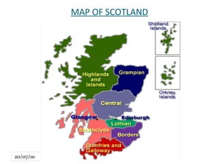 MAP OF SCOTLAND 
