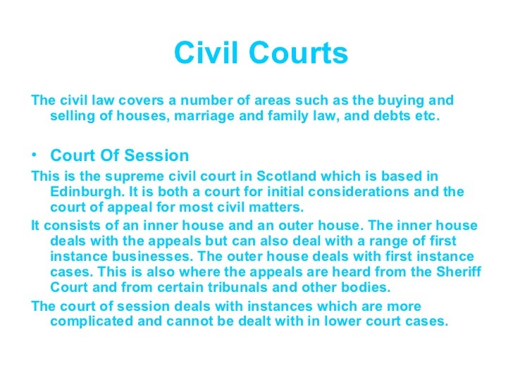 Scotlands Court and Legal System