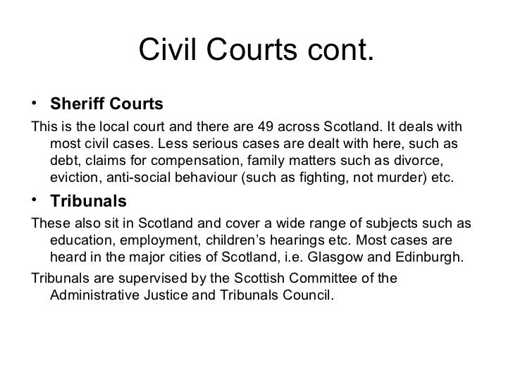 Scotlands Court and Legal System