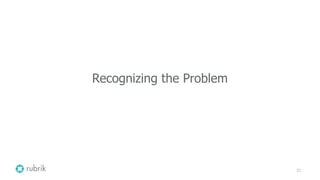 31
Recognizing the Problem
 