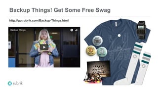 Backup Things! Get Some Free Swag
http://go.rubrik.com/Backup-Things.html
 