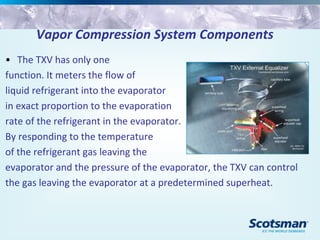 Txv Function Scotsman ice machine refrigeration training 101 - 0218.ppt | Chemistry ...