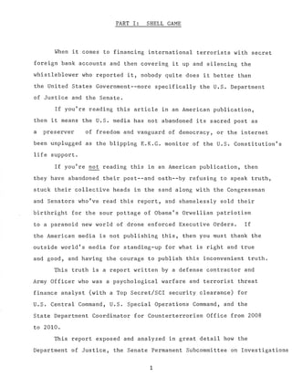 Scott Bennett - Shell Game - Whistleblowing Report