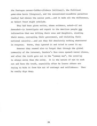 Scott Bennett - Shell Game - Whistleblowing Report