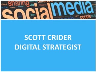 SCOTT CRIDER
DIGITAL STRATEGIST

 