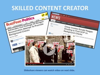 SKILLED CONTENT CREATOR

ݺߣshare viewers can watch video on next slide.

 