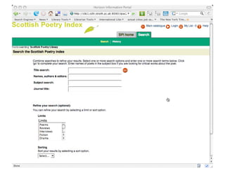 Scottish Poetry Library Images