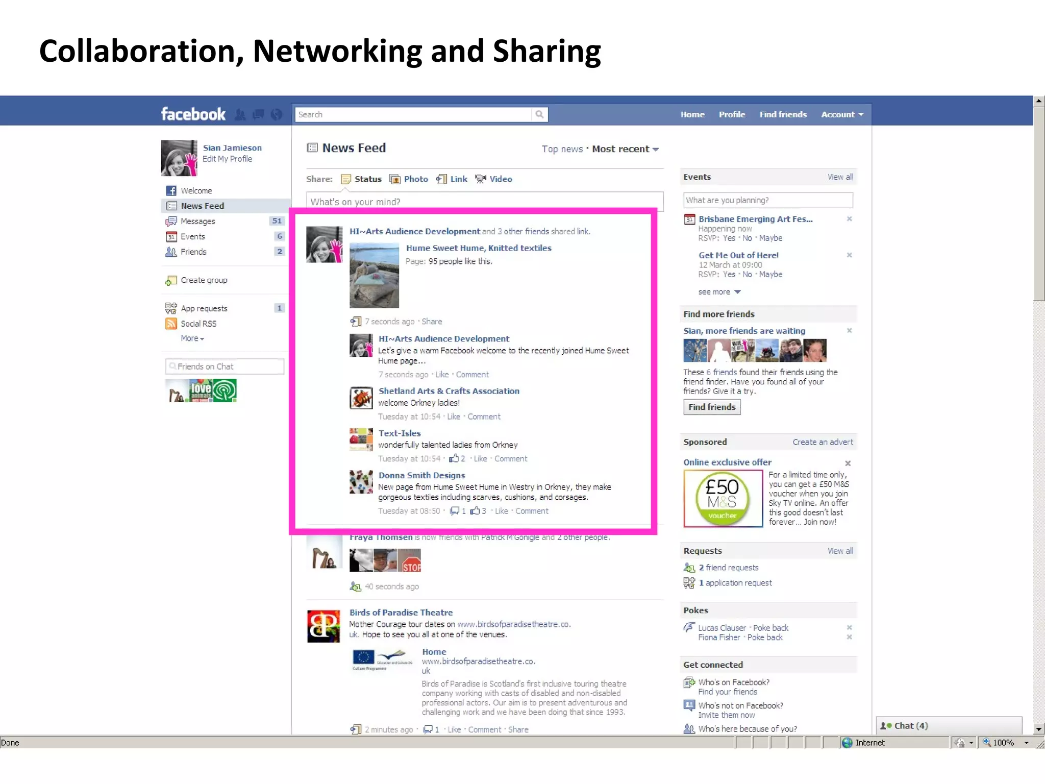 Collaboration, Networking and Sharing  