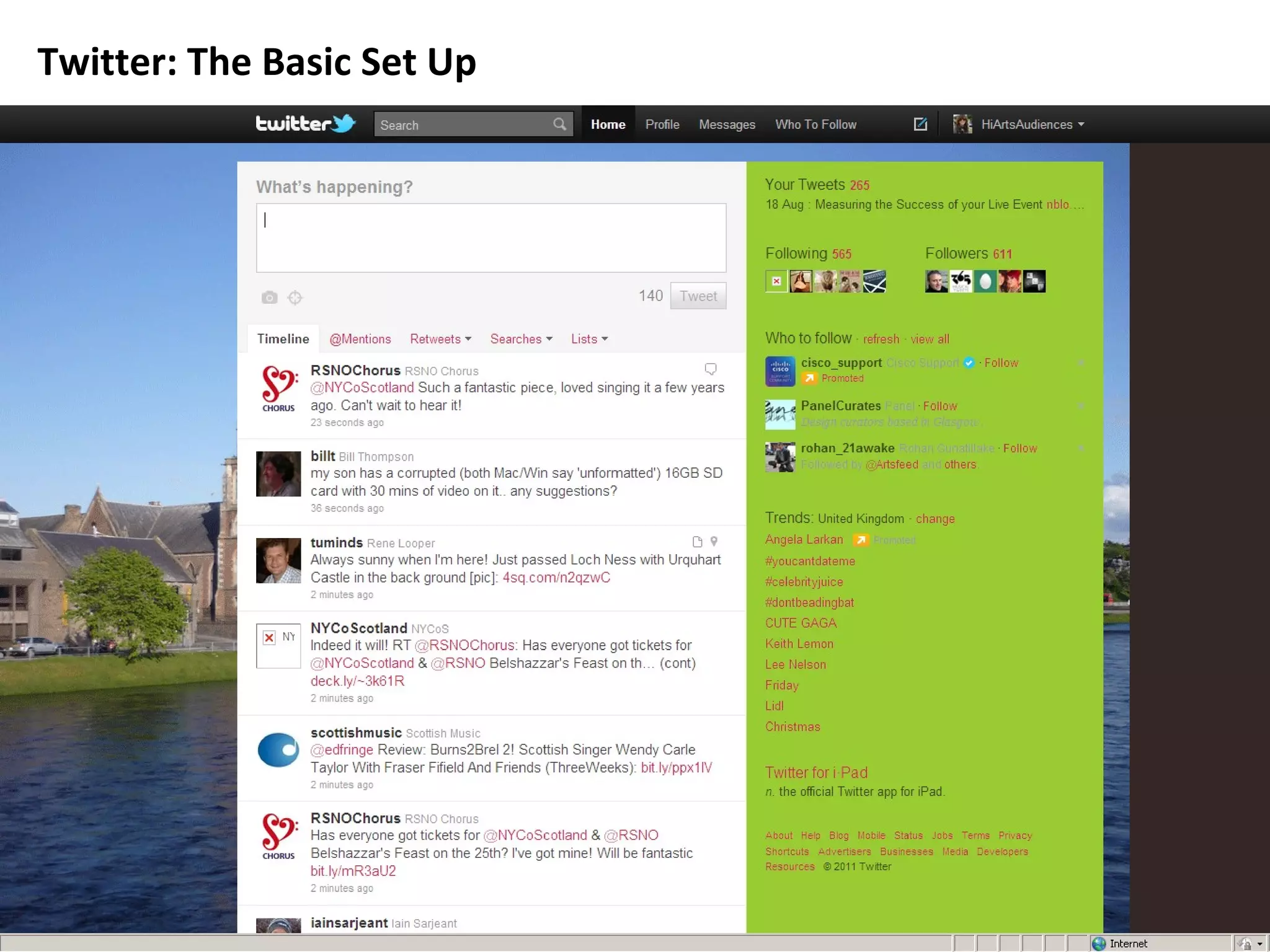 Twitter: The Basic Set Up 