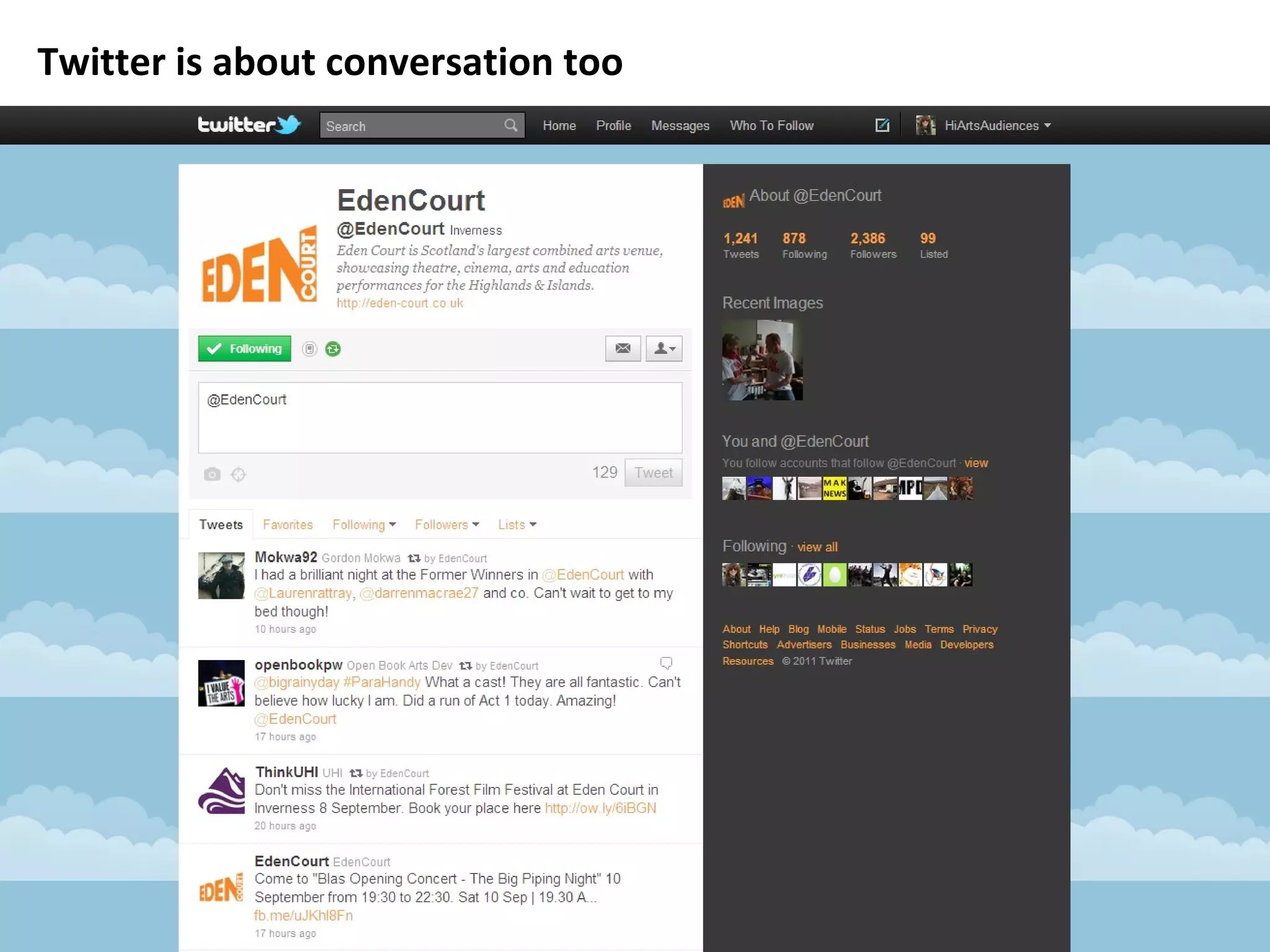 Twitter is about conversation too 