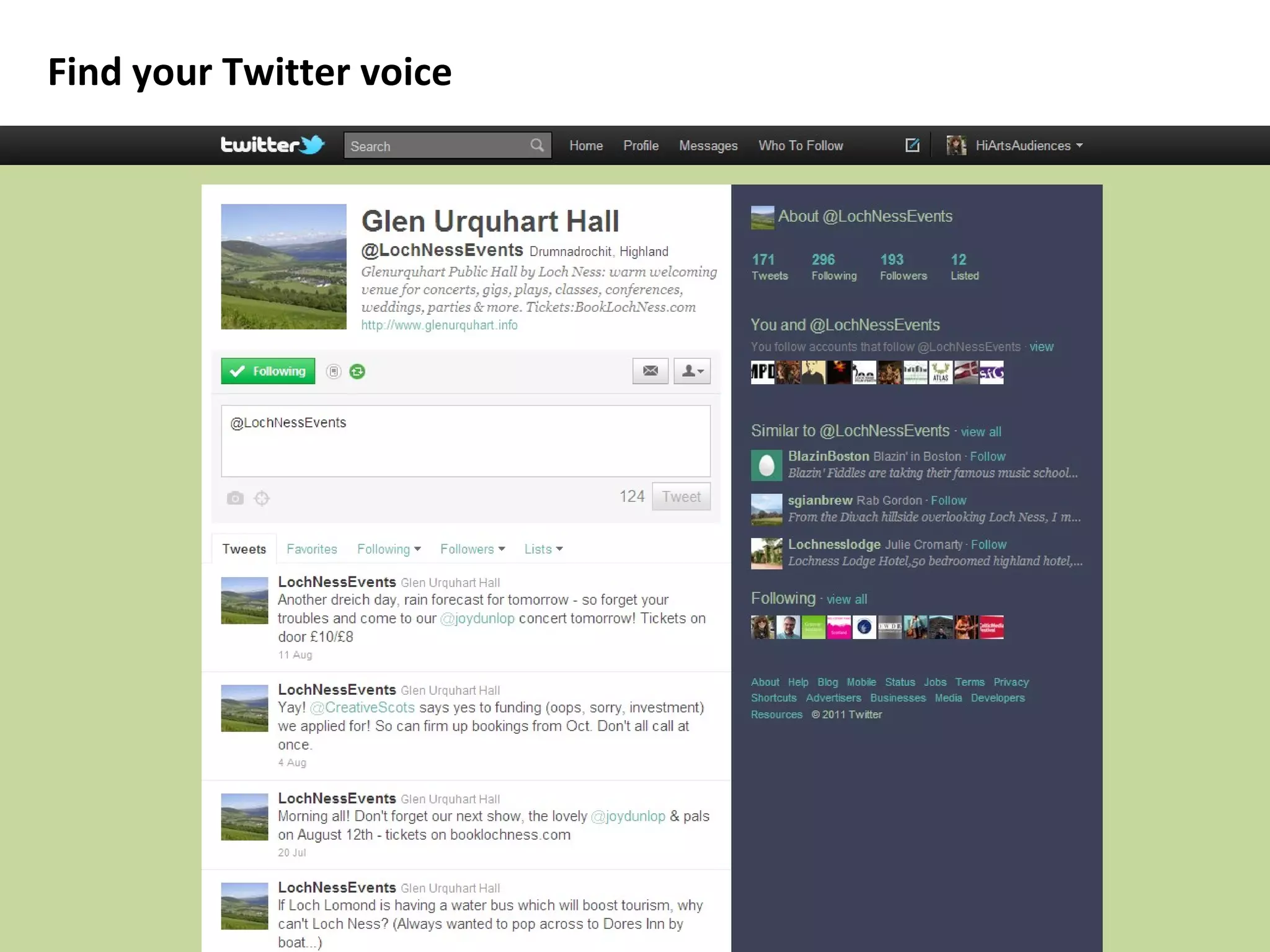 Find your Twitter voice 